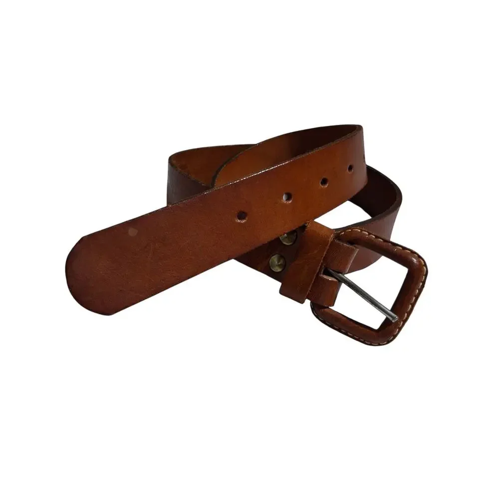Vintage Rubio Hnos Brown Leather Belt Mens Size‎ 30 Grungecore Academia Preppy